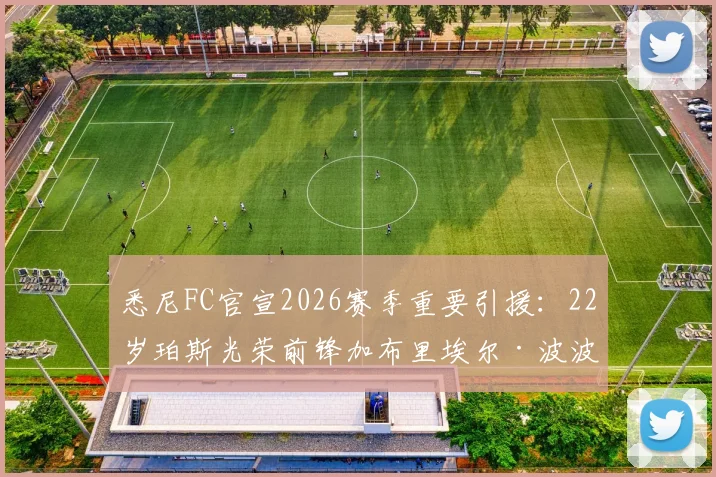 悉尼FC官宣2026赛季重要引援：22岁珀斯光荣前锋加布里埃尔·波波维奇加盟，详解其技术特点与球队战术影响